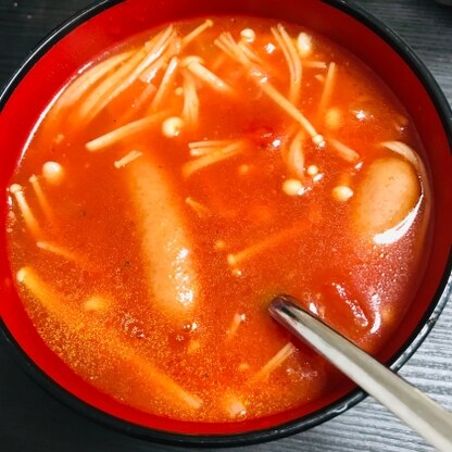 おいしく、簡単な洋風なスープでした！